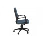 Fauteuil de bureau confortable en tissu de qualité DUBLIN, bleu Fauteuil de bureau confortable en tissu de qualité DUBLIN, bleu