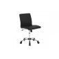 Chaise de bureau confortable en simili cuir de qualité HOUTEN, noir Chaise de bureau confortable en simili cuir de qualité HOUTEN, noir