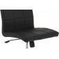 Chaise de bureau confortable en simili cuir de qualité HOUTEN, noir Chaise de bureau confortable en simili cuir de qualité HOUTEN, noir
