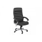 Fauteuil de bureau confortable en simili cuir de qualité LYONA, noir Fauteuil de bureau confortable en simili cuir de qualité LYONA, noir