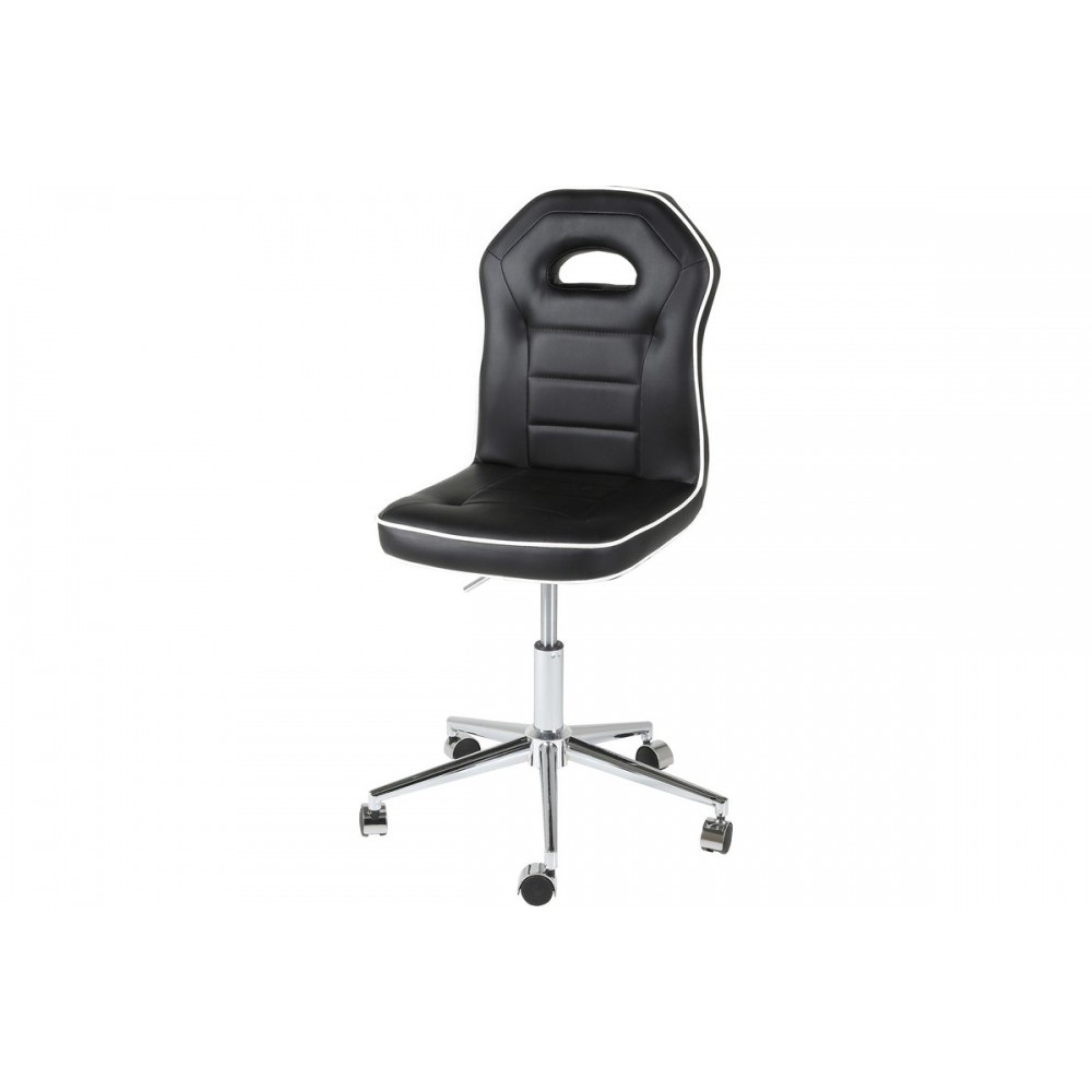 Chaise de bureau confortable en simili cuir de qualité PENOTI, noir Chaise de bureau confortable en simili cuir de qualité PENOTI, noir
