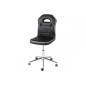 Chaise de bureau confortable en simili cuir de qualité PENOTI, noir Chaise de bureau confortable en simili cuir de qualité PENOTI, noir