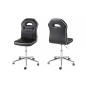 Chaise de bureau confortable en simili cuir de qualité PENOTI, noir Chaise de bureau confortable en simili cuir de qualité PENOTI, noir