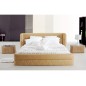 Lit design en cuir italien de luxe PRIMA, beige, 140x190 Lit design en cuir italien de luxe PRIMA, beige, 140x190