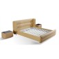 Lit design en cuir italien de luxe PRIMA, beige, 140x190 Lit design en cuir italien de luxe PRIMA, beige, 140x190