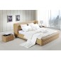 Lit design en cuir italien de luxe PRIMA, beige, 160x200 Lit design en cuir italien de luxe PRIMA, beige, 160x200