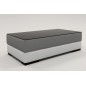 Table basse design ZEINA, gris clair et blanc, 120×70×42 cm Table basse design ZEINA, gris clair et blanc, 120×70×42 cm