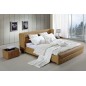 Lit design en cuir italien de luxe PRIMA, marron, 140x190 Lit design en cuir italien de luxe PRIMA, marron, 140x190