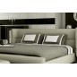 Lit design en cuir italien de luxe PRIMA, gris clair pastel, 180x200 Lit design en cuir italien de luxe PRIMA, gris clair pastel, 180x200