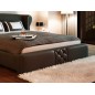 Lit design en cuir italien de luxe VEGAS, chocolat, 160x200 Lit design en cuir italien de luxe VEGAS, chocolat, 160x200