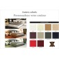 Lit design en cuir italien de luxe VEGAS, couleur personnalisée, 140x190 Lit design en cuir italien de luxe VEGAS, couleur personnalisée, 140x190