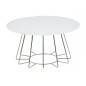 Table basse design, plateau de verre blanc, hauteur réglable, CASINI Table basse design, plateau de verre blanc, hauteur réglable, CASINI