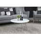 Table basse design, plateau de verre blanc, hauteur réglable, CASINI Table basse design, plateau de verre blanc, hauteur réglable, CASINI