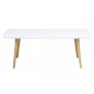 Table basse très tendance design en bois, ELSA, Blanc Table basse très tendance design en bois, ELSA, Blanc