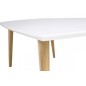 Table basse très tendance design en bois, ELSA, Blanc Table basse très tendance design en bois, ELSA, Blanc