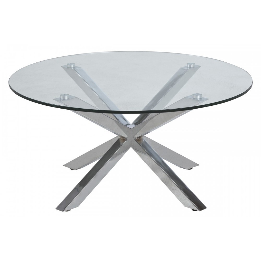Table basse design en verre et métal, HOLIDA Table basse design en verre et métal, HOLIDA