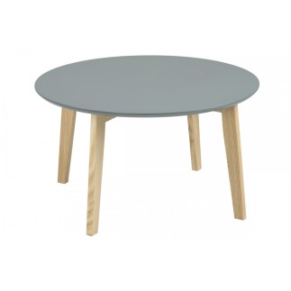 Table basse tendance en bois laqué gris foncé, MONA