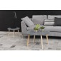 Table basse tendance en bois laqué gris foncé, MONA Table basse tendance en bois laqué gris foncé, MONA