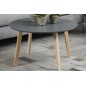 Table basse tendance en bois laqué gris foncé, MONA Table basse tendance en bois laqué gris foncé, MONA