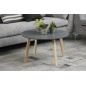 Table basse tendance en bois laqué gris foncé, MONA Table basse tendance en bois laqué gris foncé, MONA