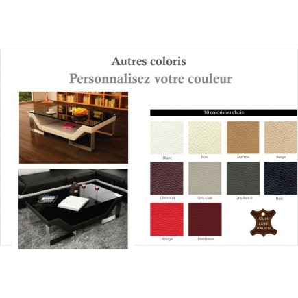 Table basse design PERLE, personnalisé