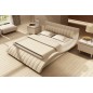 Lit design en cuir italien de luxe BELIA, blanc, 140x190 Lit design en cuir italien de luxe BELIA, blanc, 140x190