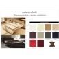 Lit design en cuir italien de luxe BELIA, couleur personnalisée, 140x190 Lit design en cuir italien de luxe BELIA, couleur personnalisée, 140x190