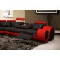Canapé d'angle PETIT VENDOME en cuir haut de gamme italien vachette Vénésetti. Cuir supérieur luxe Noir N°366 Rouge N°012. Vénés
