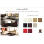 Canapé d'angle en cuir italien 5/6 places Grand CITY, couleur personnalisée, angle gauche Canapé d'angle en cuir italien 5/6 places Grand CITY, couleur personnalisée, angle gauche