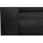 Ensemble de 2 superbes fauteuils en tissu de qualité MAGDA, noir Ensemble de 2 superbes fauteuils en tissu de qualité MAGDA, noir