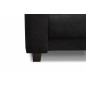 Ensemble de 2 superbes fauteuils en tissu de qualité MAGDA, noir Ensemble de 2 superbes fauteuils en tissu de qualité MAGDA, noir