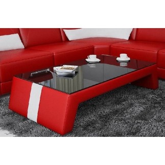 Table basse design SIARA, rouge