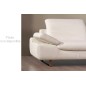 Fauteuil une place en cuir supérieur luxe haut de gamme italien TORINO, blanc Fauteuil une place en cuir supérieur luxe haut de gamme italien TORINO, blanc