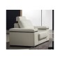 Fauteuil une place en cuir italien MAISON BLANCHE, blanc Fauteuil une place en cuir italien MAISON BLANCHE, blanc