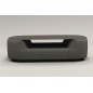 Table basse design, plateau de verre foncé, ALESIA, Gris foncé Table basse design, plateau de verre foncé, ALESIA, Gris foncé