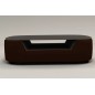 Table basse design, plateau de verre foncé, ALESIA, chocolat Table basse design, plateau de verre foncé, ALESIA, chocolat