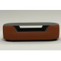 Table basse design, plateau de verre foncé, ALESIA, marron Table basse design, plateau de verre foncé, ALESIA, marron