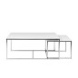 Ensemble de 3 tables basses contemporaines COSTA, Blanc Ensemble de 3 tables basses contemporaines COSTA, Blanc