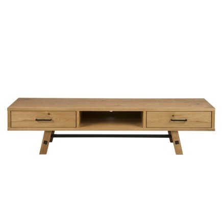 Meuble TV contemporain en bois massif, STERN