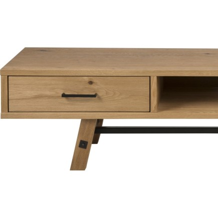 Meuble TV contemporain en bois massif, STERN