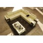 Canapé d'angle en cuir luxe italien 5/6 places XERUS, cuir haut de gamme italien vachette. Cuir Prestige luxe. Ecru et chocolat, Canapé d'angle en cuir luxe italien 5/6 places XERUS, cuir haut de gamme italien vachette. Cuir Prestige luxe. Ecru et chocolat,