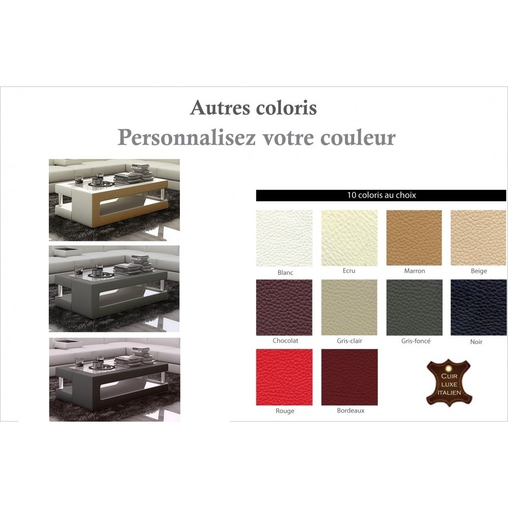 Table basse design de qualité, couleur personnalisée, XERI. Table basse design de qualité, couleur personnalisée, XERI.