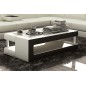 Table basse design de qualité, marron et écru, XERI Table basse design de qualité, marron et écru, XERI