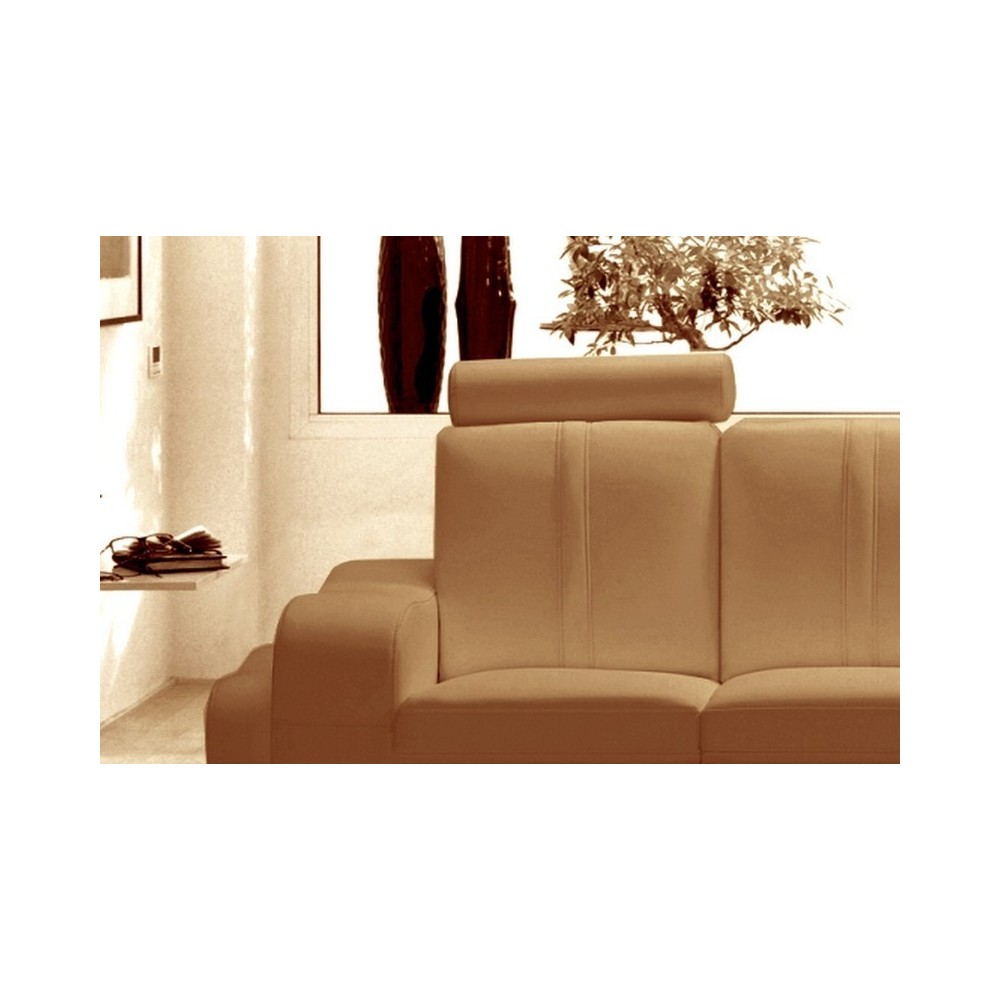Canapé 2 places en cuir italien ROSSO, beige Canapé 2 places en cuir italien ROSSO, beige