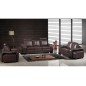 Ensemble composé d'un canapé 3 places et d'un canapé 2 places et d'un fauteuil en cuir luxe italien, ROSSO, chocolat Ensemble composé d'un canapé 3 places et d'un canapé 2 places et d'un fauteuil en cuir luxe italien, ROSSO, chocolat