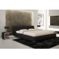 Lit design en cuir italien de luxe LETTO, noir, 180x200 Lit design en cuir italien de luxe LETTO, noir, 180x200