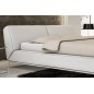 Lit design en cuir italien de luxe LETTO, écru, 140x190 Lit design en cuir italien de luxe LETTO, écru, 140x190