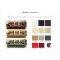 Canapé ELYSEES 3 places en cuir italien vachette, Vénésetti, couleur personnalisée Canapé ELYSEES 3 places en cuir italien vachette, Vénésetti, couleur personnalisée
