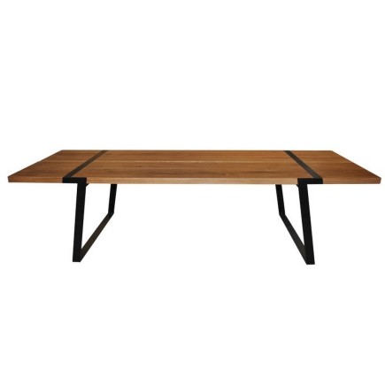 Grande table à manger GIGANT de marque Canett, modèle 290 cm de long. Version: Neutre, Huilé, Noir, Peint, Bois