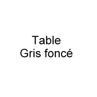 Table basse ROSY design en simili cuir Gris foncé N°628